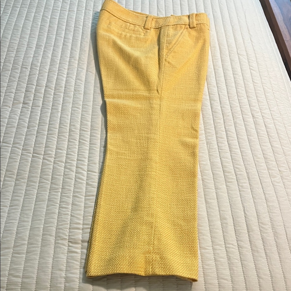 Tory Burch Yellow Cropped Pants